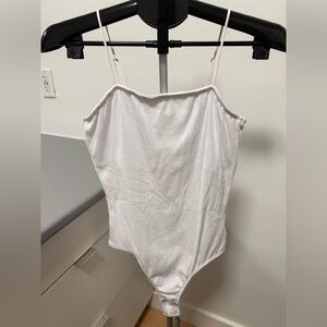 Bluenotes White Ribbed Bodysuit – New With Tags, Womens Size Large